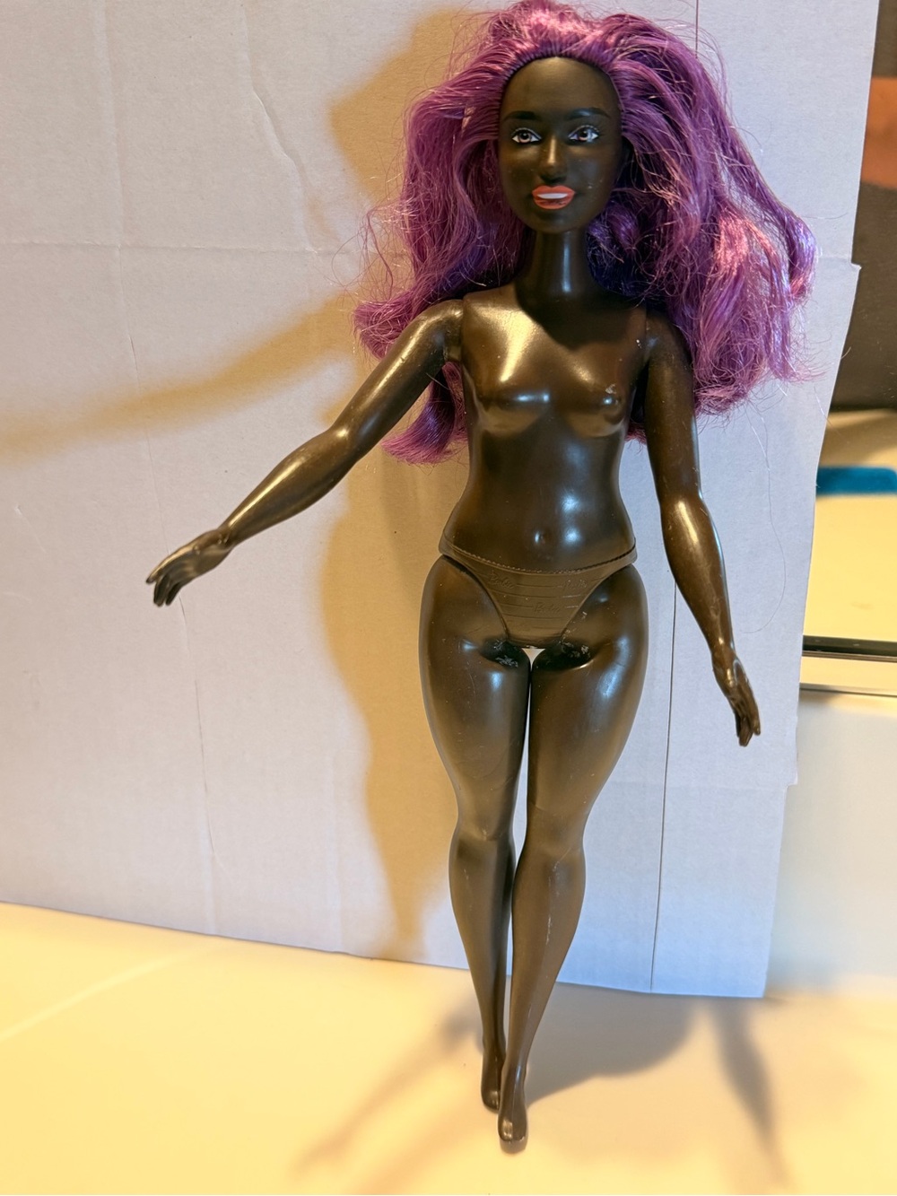 Mattel Purple-Haired Black Doll Body
